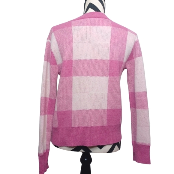 The Cashmere Project Preppy Plaid 100% Cashmere Sz XS Crewneck Sweater - Picture 2 of 12